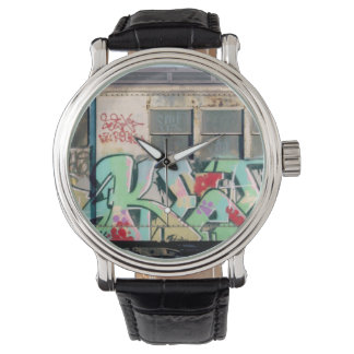 KEL139 Classic New York City Graffiti Horloge