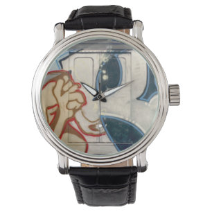 KEL139 Classic New York City Graffiti Horloge