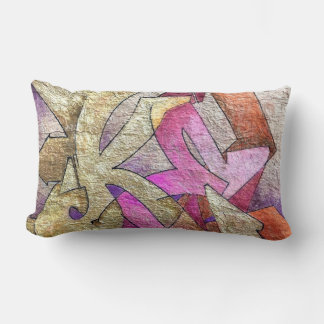 Kel1st Graffiti Gold Lumbar Pillow Kussen