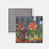 Kelburn Castle Braziliaanse kunstmagneet Magneet (Voorkant / Achterkant)