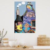 Kelburn Castle Graffiti Project Fairlie Scotland Poster (Keuken)