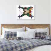 Kelder artefact canvas afdruk (Insitu (Slaapkamer))