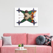 Kelder artefact canvas afdruk (Insitu (Woonkamer))