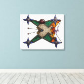 Kelder artefact canvas afdruk (Insitu (Houten vloer))