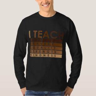 Keleb Teach Black History Maand I Teach Black T-shirt