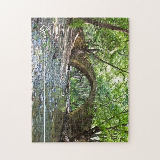 Kelefos middeleeuwse brug op Cyprus Legpuzzel (Verticaal)