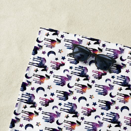 Kelestische Unicorns Beach Towel Strandlaken (In situ)