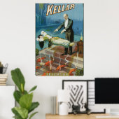 Kellaire Levitation  Magicische Advertisatie Poster (Thuiskantoor)