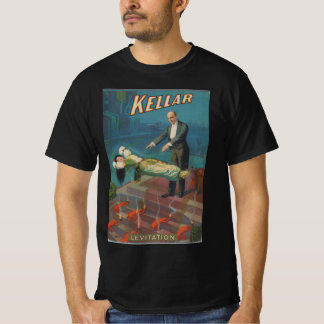 Kellar de goochelaar Levitation Magic Poster T-shirt