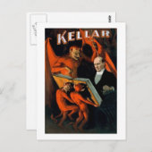 Kellar de Magische Magie Briefkaart (Voorkant / Achterkant)