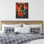 Kellar Devil en demonen met Poster van het Magic B Canvas Afdruk (Insitu (Slaapkamer))
