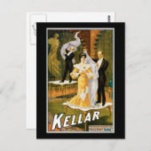  Kellar  grootste Poster van het Wonder "Gone" Briefkaart (Voorkant / Achterkant)