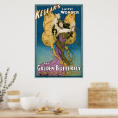  Kellar is de gouden vlinder Poster (Keuken)