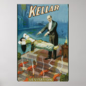 Kellar ~ Levitation  Magic Act Poster (Voorkant)