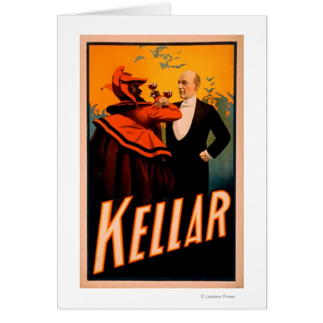 Kellar Magicien Boire du vin avec le diable (Devant)