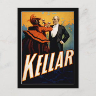 Kellar - Magicus -  theaterPoster Briefkaart