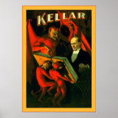 Kellar ~ Poster magicien Vintage (Devant)