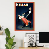 Kellar ~ Poster magicien Vintage (Bureau à domicile)