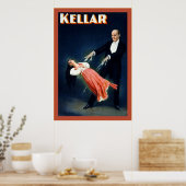Kellar ~ Poster magicien Vintage (Cuisine)