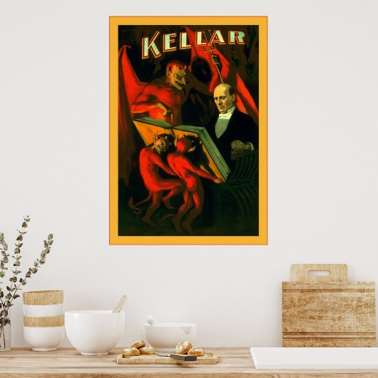 Kellar ~  Poster van de magiër (Keuken)