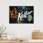 Kellar ~ The Devil Magic Act Poster (Keuken)