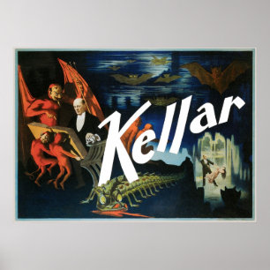 Kellar ~ The Devil  Magic Act Poster