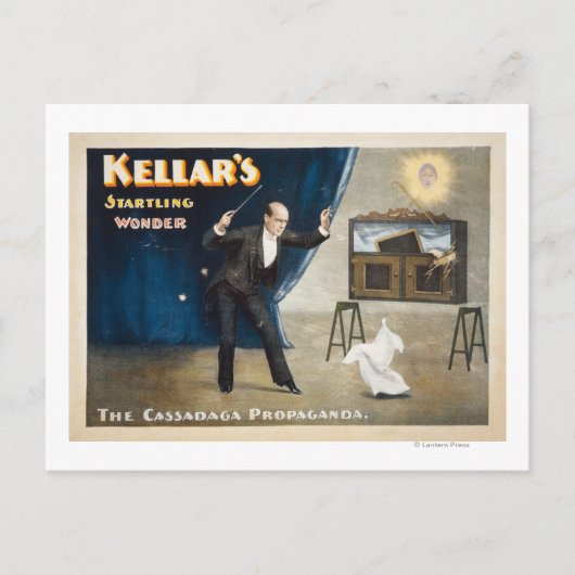 Kellar's Startling Wonder Magic Poster Briefkaart (Voorkant)