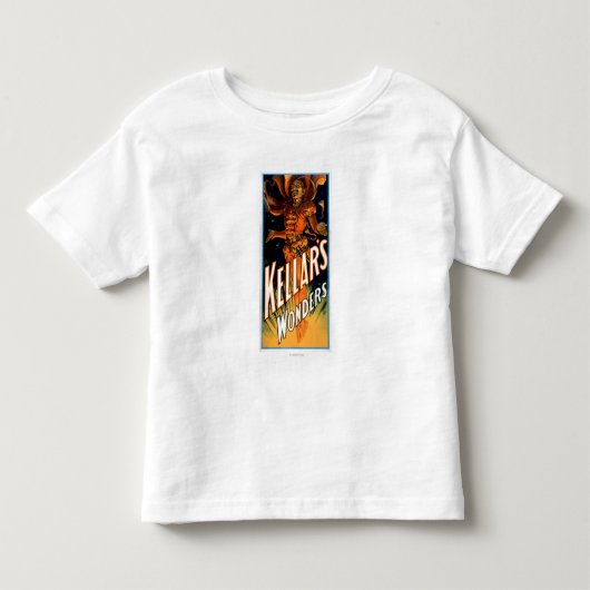 Kellar's Wonders gekleed als Devil Magic Kinder Shirts (Voorkant)