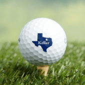Keller Texas Lone Star State Map Proud DFW Texan Golfballen (Insitu Shirt)