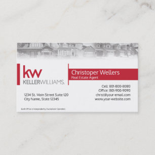Keller Williams Conception de Carte de visite immo