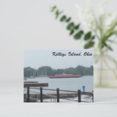 Kelleys Island Ferry foto briefkaart (Staand voorkant)