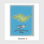 Kelleys Island Ohio Sticker (Vel)