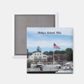 Kelley's Island Portside Marina Ohio Magnet (Recto/Verso)