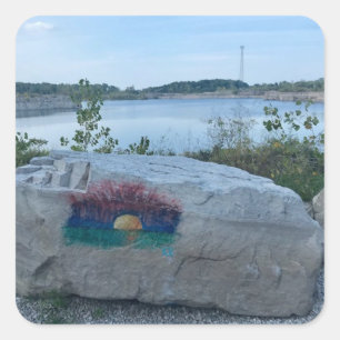 Kelleys Quarry Fotografie door Willowcatdesigns Vierkante Sticker