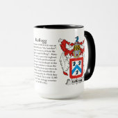 Kellogg Family Coat of Arms Mok (Voorkant rechts)