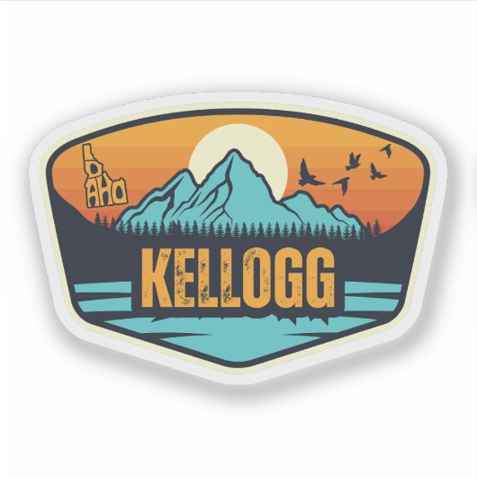 Kellogg, Idaho Sticker (Voorkant)