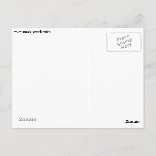 Kellpepercellen onder de microscoop briefkaart (Achterkant)