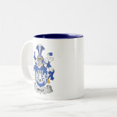 Kelly Coat of Arms Two-Tone Coffee Mug (Devant gauche)