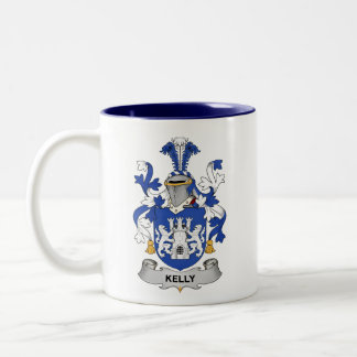 Kelly Coat of Arms Two-Tone Coffee Mug