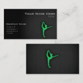 Kelly Green Ballet Dancer Visitekaartje (Voorkant / Achterkant)