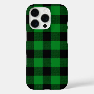 Kelly Green Buffalo Plaid iPhone 16 Pro Hoesje