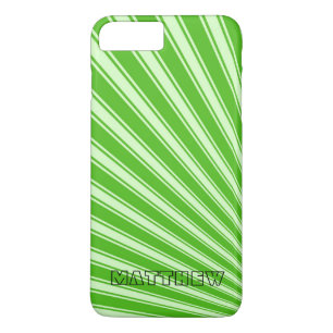 Kelly green Color Stripe Funky Pattern iPhone 8 Plus / 7 Plus Hoesje