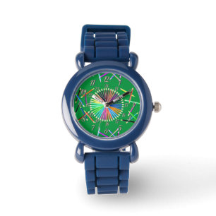 Kelly Green Color Wheel Watch Horloge