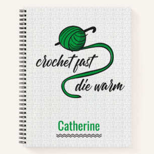 Kelly Green Crochet Fast, Die Warm Notitieboek
