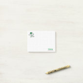 Kelly Green Crochet Fast, Die Warm Post-it® Notes (Op bureau)