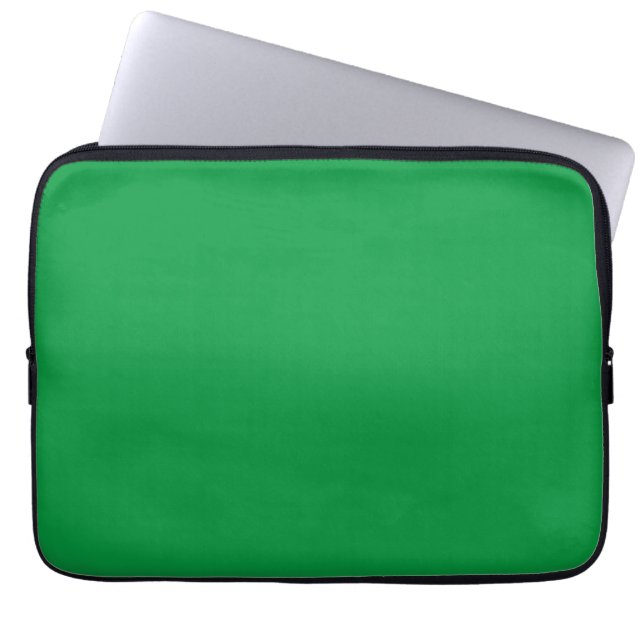 Kelly Green effen kleur Laptop Sleeve (Voorkant)