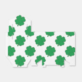 Kelly Green en White Shamrock, 4-blad klaver Bedankdoosjes (Uitgevouwen)