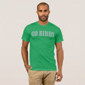Kelly Green Go Birds T-shirt (Voorkant volledig)