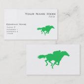 Kelly Green Horse Racing Visitekaartje (Voorkant / Achterkant)