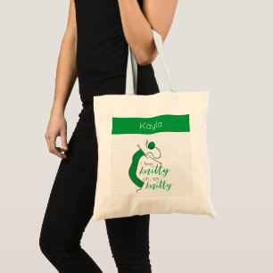 Kelly Green, ik voel me knitty. Tote Bag